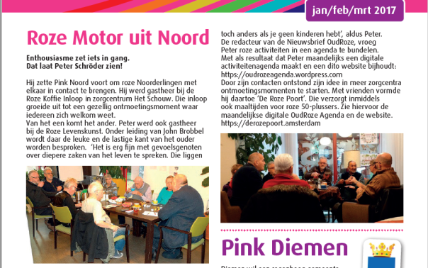 Uit Nieuwsbrief OudRoze 01-01-2017 Uitgave Amstelring